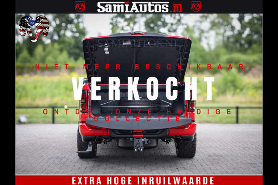 Dodge Ram 1500 Night Premium | RED DEVIL | Full Option | De Meest Luxe Pick-Up in zijn Klasse | Comfortabele Dubbele Cabine met Royale 5 Zitplaatsen | BPM vrij | Nu Leverbaar uit Voorraad | Voorraad Nr 2226 - 4993