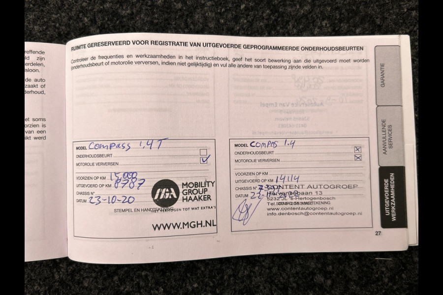 Jeep Compass 1.4 MultiAir Limited* Origineel Nederlands * Keyless Leder Camera Trekhaak