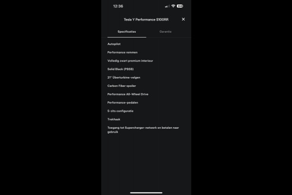 Tesla Model Y Performance AWD 75 kWh TREKHAAK | RIJKLAARPRIJS INCL. TESLA GARANTIE t/m 03-2027/80.000km accu en aandrijflijn t/m 03-2031/192.000km Tesla Model Y Performance AWD 75 kWh TREKHAAK | RIJKLAARPRIJS INCL. TESLA GARANTIE t/m 03-2027/80.000km accu en aandrijflijn t/m 03-2031/192.000km