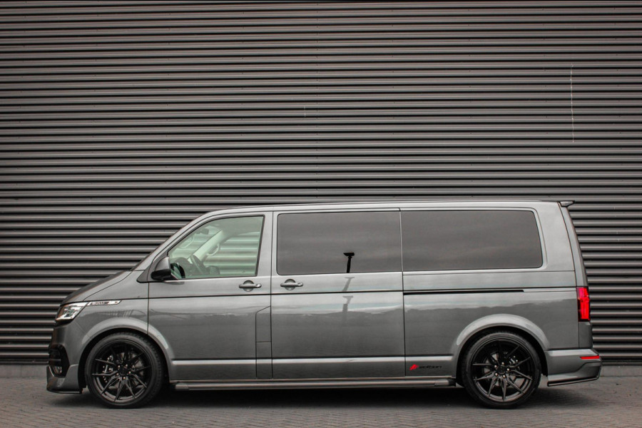 Volkswagen Transporter 2.0 TDI L2H1 204PK BULLI DC DUBBEL CABINE / LEIGHTONVANS BODYKIT / FULL OPTINS / LEDER / FULL BLACK / APPLE Volkswagen Transporter 2.0 TDI L2H1 204PK BULLI DC DUBBEL CABINE / LEIGHTONVANS BODYKIT / FULL OPTINS / LEDER / FULL BLACK / APPLE