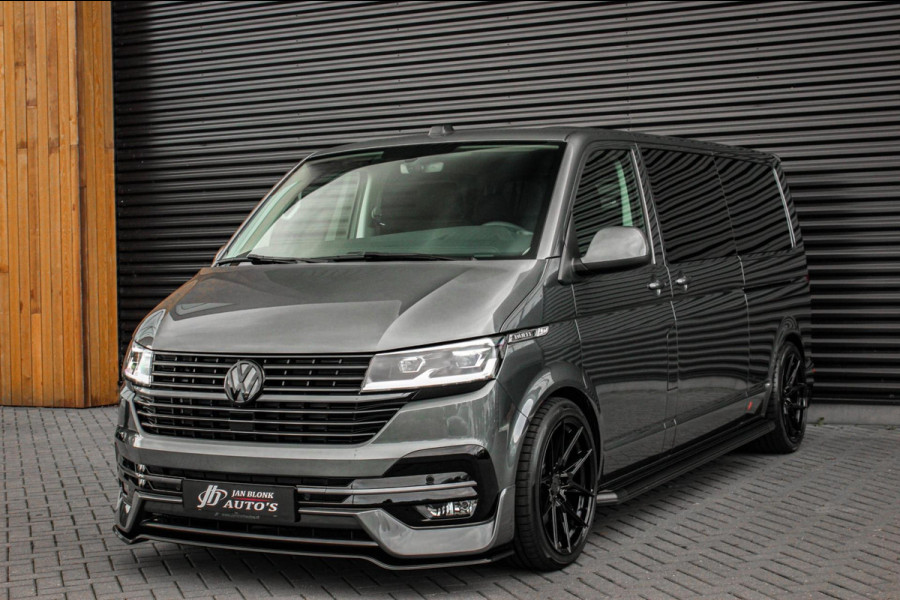 Volkswagen Transporter 2.0 TDI L2H1 204PK BULLI DC DUBBEL CABINE / LEIGHTONVANS BODYKIT / FULL OPTINS / LEDER / FULL BLACK / APPLE Volkswagen Transporter 2.0 TDI L2H1 204PK BULLI DC DUBBEL CABINE / LEIGHTONVANS BODYKIT / FULL OPTINS / LEDER / FULL BLACK / APPLE