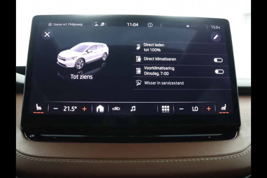Škoda ENYAQ iV 60|Pano|Leder|Trekhaak|Warmtepomp|ACC|Camera|Head-Up Display