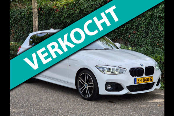 BMW 1-serie M Sport Ed CarPlay NAP LED GR Navi Automaat Black Panel Teller All weather M Velgen GARANTIE Rij-K 118i High Executive