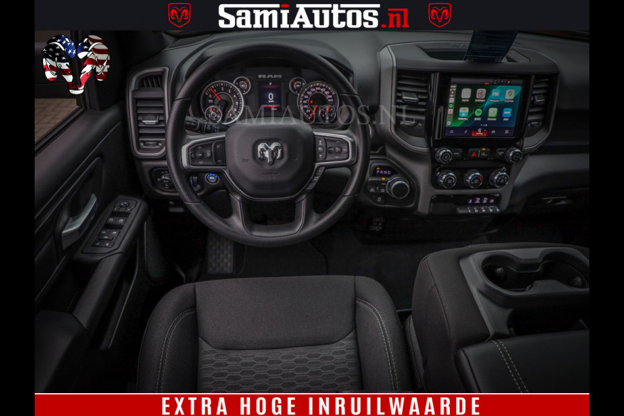 Dodge Ram TradesMan 6 Persoons Uitvoering | 420Pk 636Nm | Pick-Up | Comfortabele Dubbele Cabine met Royale 6 Zitplaatsen | BPM vrij | Nu Leverbaar uit Voorraad | Voorraad Nr 2217- 2911