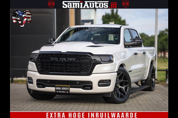 Dodge Ram 1500 1500 Limited Night High Output 540HP 706Nm | Massage + Full Option | De Meest Luxe en Volle Pick-Up in zijn Klasse | Comfortabele Dubbele Cabine met Royale 5 Zitplaatsen | BPM vrij | Nu Leverbaar uit Voorraad | Voorraad Nr 2336 - 7700 Dodge Ram 1500 1500 Limited Night High Output 540HP 706Nm | Massage + Full Option | De Meest Luxe en Volle Pick-Up in zijn Klasse | Comfortabele Dubbele Cabine met Royale 5 Zitplaatsen | BPM vrij | Nu Leverbaar uit Voorraad | Voorraad Nr 2336 - 7700