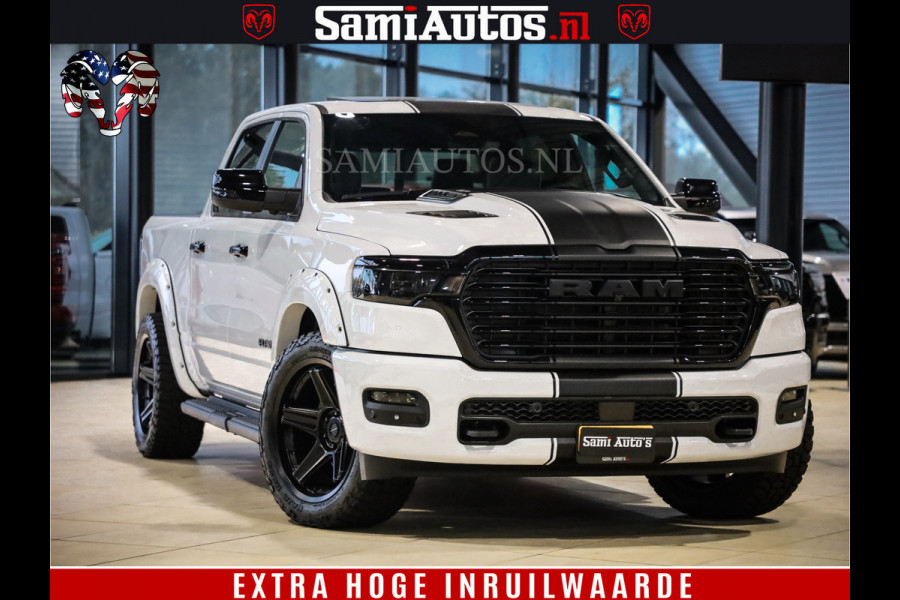 Dodge Ram 1500 GEEN MEERPRIJS | ALL IN | HELLCAT WHEELS | WIDE BODY | Laramie Night | 420Pk 636 Nn | Extra Groot Scherm + Passagiers Scher Comfortabele Dubbele Cabine met Royale 5 Zitplaatsen | Nu Leverbaar uit Voorraad | Voorraad Nr 2223 - 5047 Dodge Ram 1500 GEEN MEERPRIJS | ALL IN | HELLCAT WHEELS | WIDE BODY | Laramie Night | 420Pk 636 Nn | Extra Groot Scherm + Passagiers Scher Comfortabele Dubbele Cabine met Royale 5 Zitplaatsen | Nu Leverbaar uit Voorraad | Voorraad Nr 2223 - 5047
