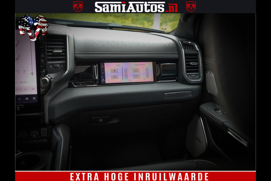 Dodge Ram 1500 GEEN MEERPRIJS | ALL IN | HELLCAT WHEELS | WIDE BODY | Laramie Night | 420Pk 636 Nn | Extra Groot Scherm + Passagiers Scher Comfortabele Dubbele Cabine met Royale 5 Zitplaatsen | Nu Leverbaar uit Voorraad | Voorraad Nr 2223 - 5047 Dodge Ram 1500 GEEN MEERPRIJS | ALL IN | HELLCAT WHEELS | WIDE BODY | Laramie Night | 420Pk 636 Nn | Extra Groot Scherm + Passagiers Scher Comfortabele Dubbele Cabine met Royale 5 Zitplaatsen | Nu Leverbaar uit Voorraad | Voorraad Nr 2223 - 5047