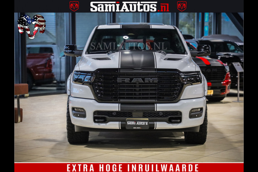 Dodge Ram 1500 GEEN MEERPRIJS | ALL IN | HELLCAT WHEELS | WIDE BODY | Laramie Night | 420Pk 636 Nn | Extra Groot Scherm + Passagiers Scher Comfortabele Dubbele Cabine met Royale 5 Zitplaatsen | Nu Leverbaar uit Voorraad | Voorraad Nr 2223 - 5047 Dodge Ram 1500 GEEN MEERPRIJS | ALL IN | HELLCAT WHEELS | WIDE BODY | Laramie Night | 420Pk 636 Nn | Extra Groot Scherm + Passagiers Scher Comfortabele Dubbele Cabine met Royale 5 Zitplaatsen | Nu Leverbaar uit Voorraad | Voorraad Nr 2223 - 5047