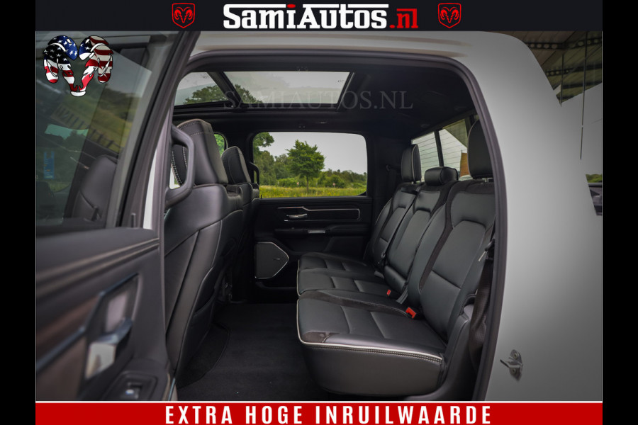 Dodge Ram 1500 GEEN MEERPRIJS | ALL IN | HELLCAT WHEELS | WIDE BODY | Laramie Night | 420Pk 636 Nn | Extra Groot Scherm + Passagiers Scher Comfortabele Dubbele Cabine met Royale 5 Zitplaatsen | Nu Leverbaar uit Voorraad | Voorraad Nr 2223 - 5047 Dodge Ram 1500 GEEN MEERPRIJS | ALL IN | HELLCAT WHEELS | WIDE BODY | Laramie Night | 420Pk 636 Nn | Extra Groot Scherm + Passagiers Scher Comfortabele Dubbele Cabine met Royale 5 Zitplaatsen | Nu Leverbaar uit Voorraad | Voorraad Nr 2223 - 5047