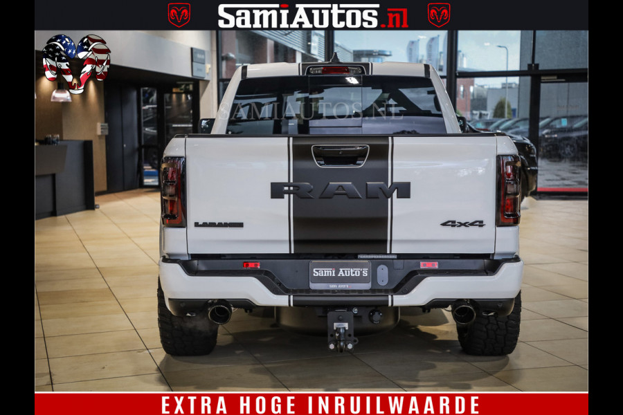 Dodge Ram 1500 GEEN MEERPRIJS | ALL IN | HELLCAT WHEELS | WIDE BODY | Laramie Night | 420Pk 636 Nn | Extra Groot Scherm + Passagiers Scher Comfortabele Dubbele Cabine met Royale 5 Zitplaatsen | Nu Leverbaar uit Voorraad | Voorraad Nr 2223 - 5047 Dodge Ram 1500 GEEN MEERPRIJS | ALL IN | HELLCAT WHEELS | WIDE BODY | Laramie Night | 420Pk 636 Nn | Extra Groot Scherm + Passagiers Scher Comfortabele Dubbele Cabine met Royale 5 Zitplaatsen | Nu Leverbaar uit Voorraad | Voorraad Nr 2223 - 5047