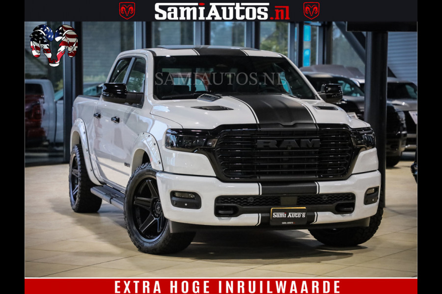 Dodge Ram 1500 GEEN MEERPRIJS | ALL IN | HELLCAT WHEELS | WIDE BODY | Laramie Night | 420Pk 636 Nn | Extra Groot Scherm + Passagiers Scher Comfortabele Dubbele Cabine met Royale 5 Zitplaatsen | Nu Leverbaar uit Voorraad | Voorraad Nr 2223 - 5047 Dodge Ram 1500 GEEN MEERPRIJS | ALL IN | HELLCAT WHEELS | WIDE BODY | Laramie Night | 420Pk 636 Nn | Extra Groot Scherm + Passagiers Scher Comfortabele Dubbele Cabine met Royale 5 Zitplaatsen | Nu Leverbaar uit Voorraad | Voorraad Nr 2223 - 5047