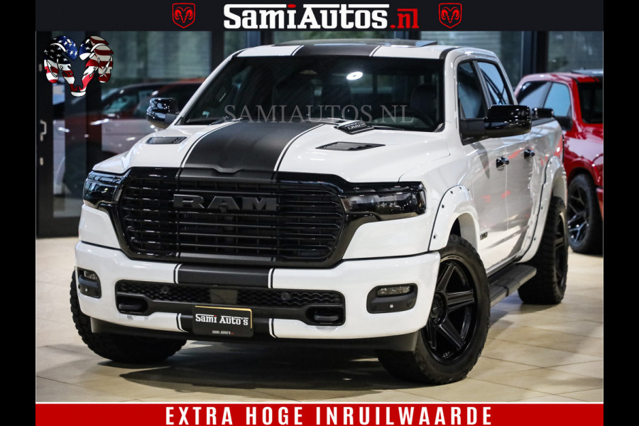Dodge Ram 1500 GEEN MEERPRIJS | ALL IN | HELLCAT WHEELS | WIDE BODY | Laramie Night | 420Pk 636 Nn | Extra Groot Scherm + Passagiers Scher Comfortabele Dubbele Cabine met Royale 5 Zitplaatsen | Nu Leverbaar uit Voorraad | Voorraad Nr 2223 - 5047 Dodge Ram 1500 GEEN MEERPRIJS | ALL IN | HELLCAT WHEELS | WIDE BODY | Laramie Night | 420Pk 636 Nn | Extra Groot Scherm + Passagiers Scher Comfortabele Dubbele Cabine met Royale 5 Zitplaatsen | Nu Leverbaar uit Voorraad | Voorraad Nr 2223 - 5047