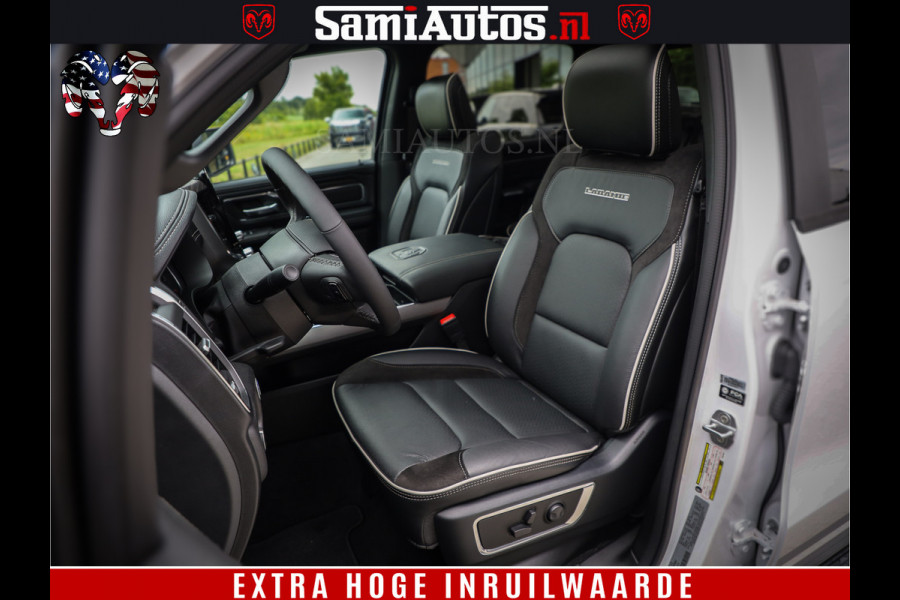 Dodge Ram 1500 GEEN MEERPRIJS | ALL IN | HELLCAT WHEELS | WIDE BODY | Laramie Night | 420Pk 636 Nn | Extra Groot Scherm + Passagiers Scher Comfortabele Dubbele Cabine met Royale 5 Zitplaatsen | Nu Leverbaar uit Voorraad | Voorraad Nr 2223 - 5047 Dodge Ram 1500 GEEN MEERPRIJS | ALL IN | HELLCAT WHEELS | WIDE BODY | Laramie Night | 420Pk 636 Nn | Extra Groot Scherm + Passagiers Scher Comfortabele Dubbele Cabine met Royale 5 Zitplaatsen | Nu Leverbaar uit Voorraad | Voorraad Nr 2223 - 5047