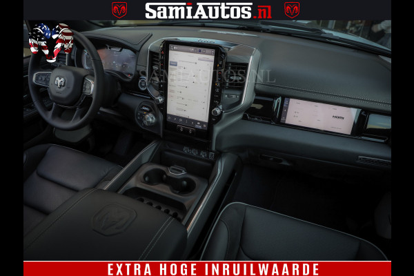 Dodge Ram 1500 GEEN MEERPRIJS | ALL IN | HELLCAT WHEELS | WIDE BODY | Laramie Night | 420Pk 636 Nn | Extra Groot Scherm + Passagiers Scher Comfortabele Dubbele Cabine met Royale 5 Zitplaatsen | Nu Leverbaar uit Voorraad | Voorraad Nr 2223 - 5047 Dodge Ram 1500 GEEN MEERPRIJS | ALL IN | HELLCAT WHEELS | WIDE BODY | Laramie Night | 420Pk 636 Nn | Extra Groot Scherm + Passagiers Scher Comfortabele Dubbele Cabine met Royale 5 Zitplaatsen | Nu Leverbaar uit Voorraad | Voorraad Nr 2223 - 5047