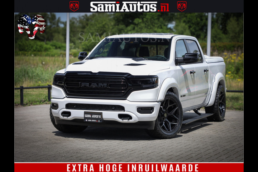 Dodge Ram 1500 Limited Night | 5.7 V8 Hemi Full Option | Comfortabele Dubbele Cabine met Royale 5 Zitplaatsen | De Meest Luxe en Volle Pick-Up in zijn Klasse | BPM vrij | Nu Leverbaar uit Voorraad | Voorraad Nr v45lpr