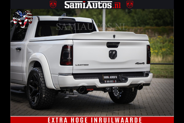 Dodge Ram 1500 Limited Night | 5.7 V8 Hemi Full Option | Comfortabele Dubbele Cabine met Royale 5 Zitplaatsen | De Meest Luxe en Volle Pick-Up in zijn Klasse | BPM vrij | Nu Leverbaar uit Voorraad | Voorraad Nr v45lpr