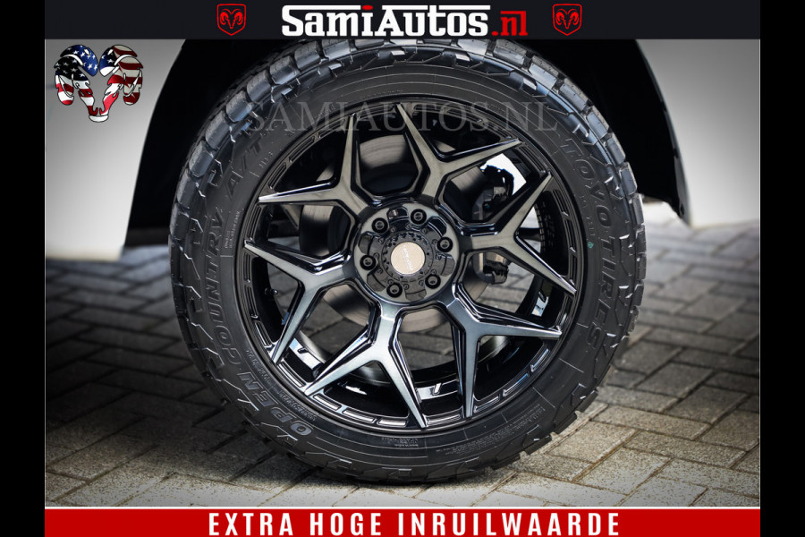 Dodge Ram 1500 Limited Night | 5.7 V8 Hemi Full Option | Comfortabele Dubbele Cabine met Royale 5 Zitplaatsen | De Meest Luxe en Volle Pick-Up in zijn Klasse | BPM vrij | Nu Leverbaar uit Voorraad | Voorraad Nr v45lpr