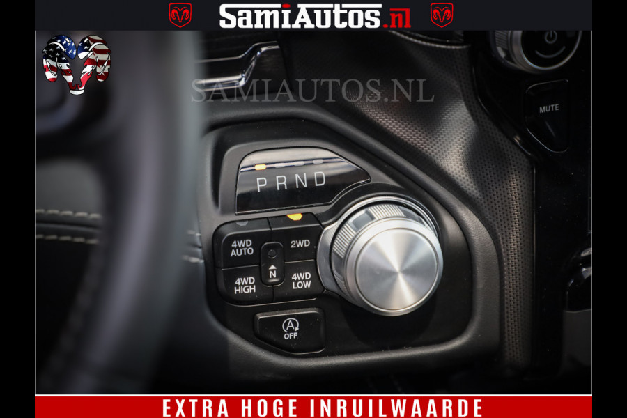 Dodge Ram 1500 Limited Night | 5.7 V8 Hemi Full Option | Comfortabele Dubbele Cabine met Royale 5 Zitplaatsen | De Meest Luxe en Volle Pick-Up in zijn Klasse | BPM vrij | Nu Leverbaar uit Voorraad | Voorraad Nr v45lpr