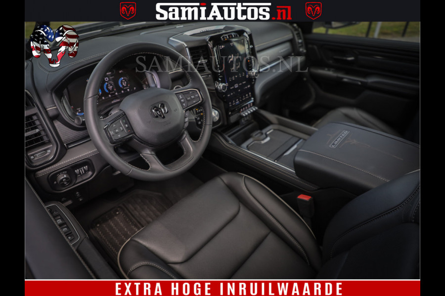 Dodge Ram 1500 Limited Night | 5.7 V8 Hemi Full Option | Comfortabele Dubbele Cabine met Royale 5 Zitplaatsen | De Meest Luxe en Volle Pick-Up in zijn Klasse | BPM vrij | Nu Leverbaar uit Voorraad | Voorraad Nr v45lpr