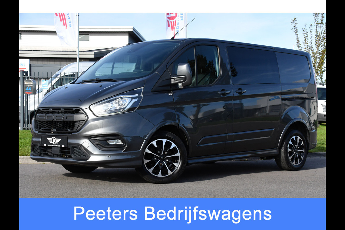 Ford Transit Custom 2.0 TDCI L1H1 Sport DC Camera, Cruise, Carplay, 170pk, Automaat, Leder, Trekhaak, Stoelverwarming, NAVI, Uniek!