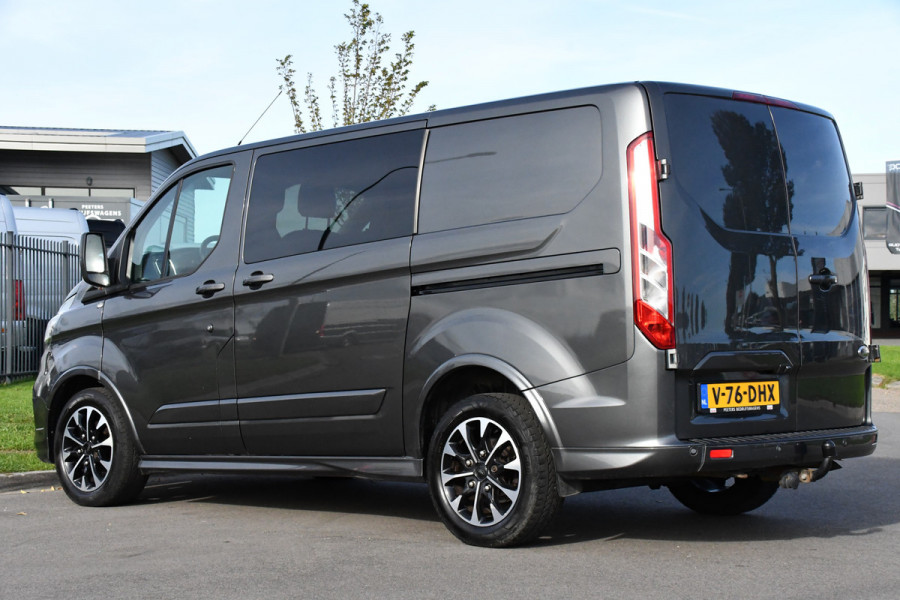 Ford Transit Custom 2.0 TDCI L1H1 Sport DC Camera, Cruise, Carplay, 170pk, Automaat, Leder, Trekhaak, Stoelverwarming, NAVI, Uniek! Ford Transit Custom 2.0 TDCI L1H1 Sport DC Camera, Cruise, Carplay, 170pk, Automaat, Leder, Trekhaak, Stoelverwarming, NAVI, Uniek!