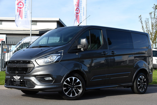 Ford Transit Custom 2.0 TDCI L1H1 Sport DC Camera, Cruise, Carplay, 170pk, Automaat, Leder, Trekhaak, Stoelverwarming, NAVI, Uniek! Ford Transit Custom 2.0 TDCI L1H1 Sport DC Camera, Cruise, Carplay, 170pk, Automaat, Leder, Trekhaak, Stoelverwarming, NAVI, Uniek!