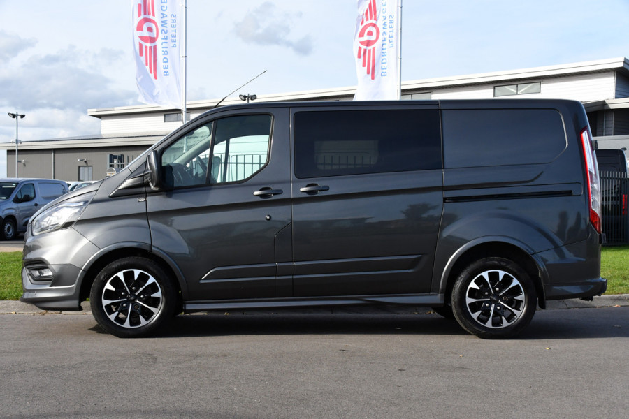 Ford Transit Custom 2.0 TDCI L1H1 Sport DC Camera, Cruise, Carplay, 170pk, Automaat, Leder, Trekhaak, Stoelverwarming, NAVI, Uniek! Ford Transit Custom 2.0 TDCI L1H1 Sport DC Camera, Cruise, Carplay, 170pk, Automaat, Leder, Trekhaak, Stoelverwarming, NAVI, Uniek!