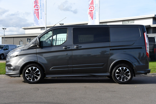 Ford Transit Custom 2.0 TDCI L1H1 Sport DC Camera, Cruise, Carplay, 170pk, Automaat, Leder, Trekhaak, Stoelverwarming, NAVI, Uniek! Ford Transit Custom 2.0 TDCI L1H1 Sport DC Camera, Cruise, Carplay, 170pk, Automaat, Leder, Trekhaak, Stoelverwarming, NAVI, Uniek!