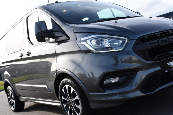 Ford Transit Custom 2.0 TDCI L1H1 Sport DC Camera, Cruise, Carplay, 170pk, Automaat, Leder, Trekhaak, Stoelverwarming, NAVI, Uniek! Ford Transit Custom 2.0 TDCI L1H1 Sport DC Camera, Cruise, Carplay, 170pk, Automaat, Leder, Trekhaak, Stoelverwarming, NAVI, Uniek!