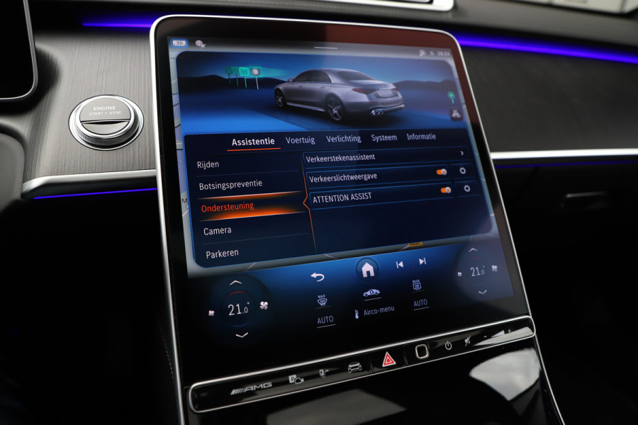 Mercedes-Benz S-Klasse AMG 63 S E Performance Lang | 802PK | Entertainment | Carbon | Burmester High-end | Massage | Head-up | 4W-Sturing | Stuurverw. Mercedes-Benz S-Klasse AMG 63 S E Performance Lang | 802PK | Entertainment | Carbon | Burmester High-end | Massage | Head-up | 4W-Sturing | Stuurverw.