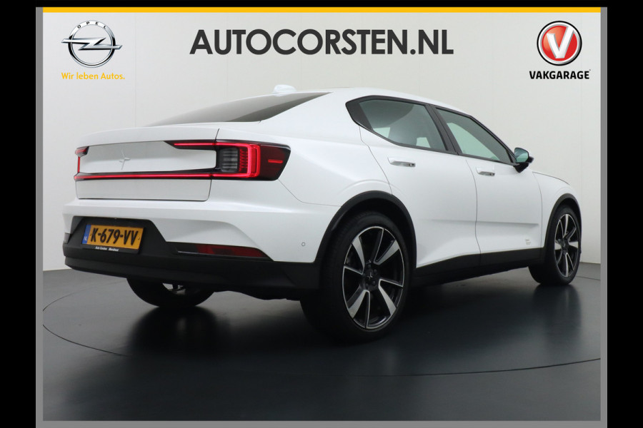 Polestar 2 AUT. 408 pk Long Range Dual Motor SOH 97,5% 78kWh Panorama-Dak Harman&Kardon® Electr.Stoelen Verwarmd+Achterbank+Stuur Adaptive- Verkeersbord detectie Regen-Lichtsensor Virtual-Cockpit Home-Link Bots waarschuwing Autonoom-Rem Lane Assist Keyless Connected 1e Eigenaar Origineel Nederlandse Auto 1.500kg Trekvermogen 660Nm! € 61.000 nieuw!