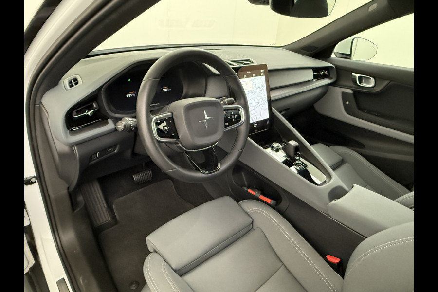 Polestar 2 AUT. 408 pk Long Range Dual Motor SOH 97,5% 78kWh Panorama-Dak Harman&Kardon® Electr.Stoelen Verwarmd+Achterbank+Stuur Adaptive- Verkeersbord detectie Regen-Lichtsensor Virtual-Cockpit Home-Link Bots waarschuwing Autonoom-Rem Lane Assist Keyless Connected 1e Eigenaar Origineel Nederlandse Auto 1.500kg Trekvermogen 660Nm! € 61.000 nieuw!