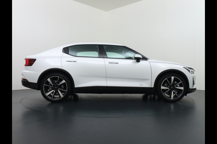 Polestar 2 AUT. 408 pk Long Range Dual Motor SOH 97,5% 78kWh Panorama-Dak Harman&Kardon® Electr.Stoelen Verwarmd+Achterbank+Stuur Adaptive- Verkeersbord detectie Regen-Lichtsensor Virtual-Cockpit Home-Link Bots waarschuwing Autonoom-Rem Lane Assist Keyless Connected 1e Eigenaar Origineel Nederlandse Auto 1.500kg Trekvermogen 660Nm! € 61.000 nieuw!