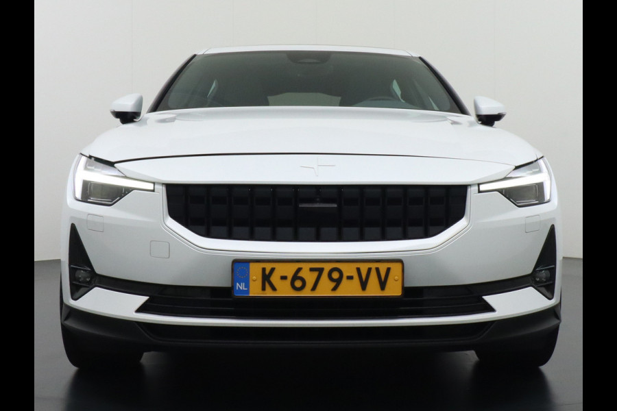 Polestar 2 AUT. 408 pk Long Range Dual Motor SOH 97,5% 78kWh Panorama-Dak Harman&Kardon® Electr.Stoelen Verwarmd+Achterbank+Stuur Adaptive- Verkeersbord detectie Regen-Lichtsensor Virtual-Cockpit Home-Link Bots waarschuwing Autonoom-Rem Lane Assist Keyless Connected 1e Eigenaar Origineel Nederlandse Auto 1.500kg Trekvermogen 660Nm! € 61.000 nieuw!