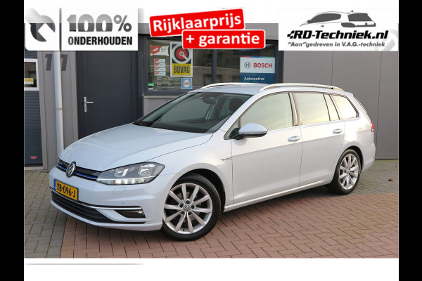 Volkswagen GOLF Variant 1.5 TSI 96kw 130pk Highline , Adaptive cruise ,Virtual cockpit,Navi, Trekhaak(afneembaar), Stoelverwarming, Alcantara, 17"Lichtmetalen velgen, DAB+ radio , Carplay , PDC, Camera, etc. Onderhoudshistorie volledig & bekend.