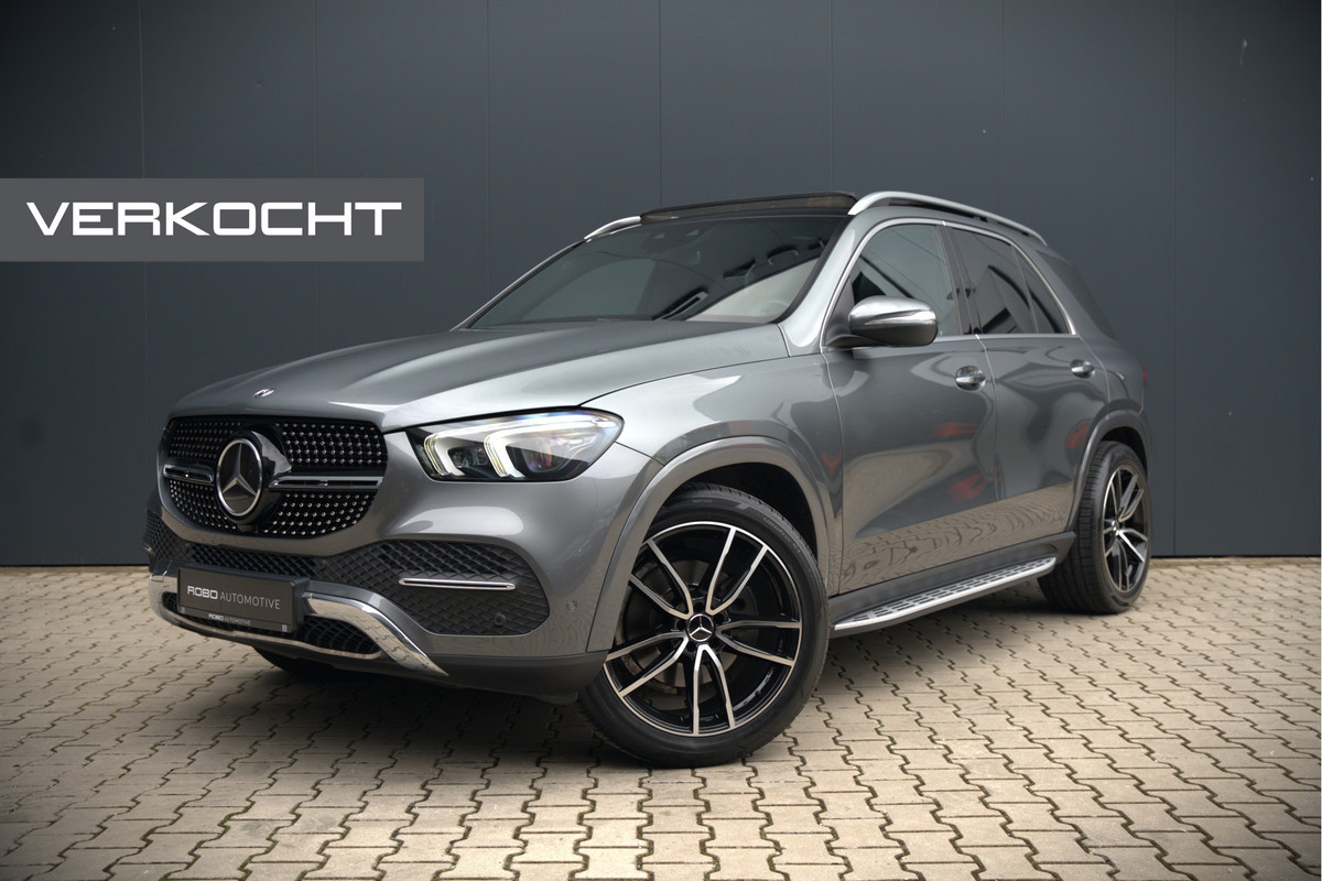 Mercedes-Benz GLE 350 D 4MATIC AMG Line | Grijs Kenteken | Marge | Adaptive Cruise Control | Stoelverwarming | Panoramadak | Trekhaak | Camera | Apple Carplay | Ambiance Verlichting | Leder | Keyless