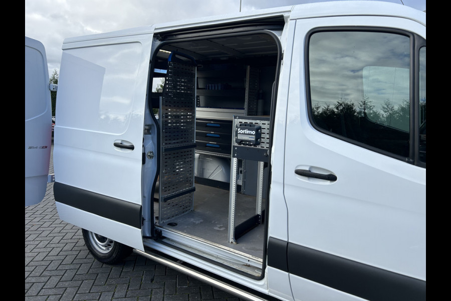 Mercedes-Benz Sprinter 314 CDI / L1H1 / 1e EIG. / 2x SCHUIFDEUR / INRICHTING + LAADKRAAN / CAMERA / AIRCO / CRUISE / NAVI / APPLE CARPLAY