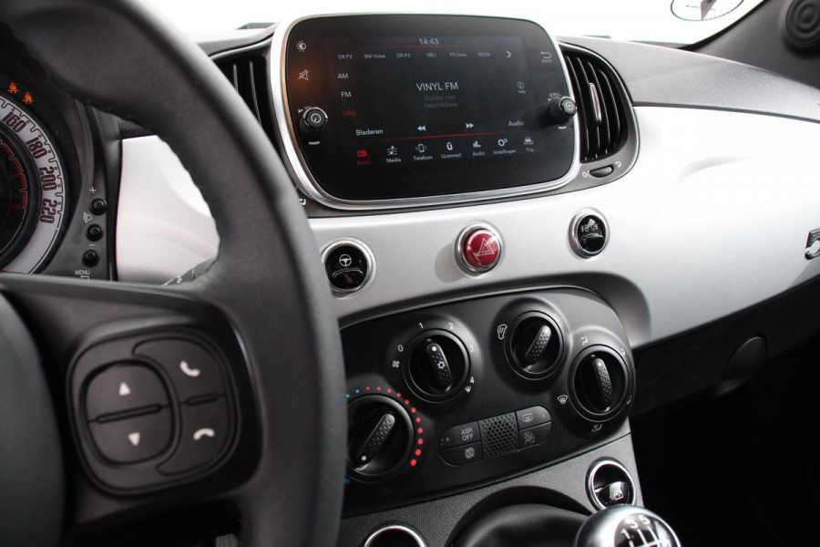 Fiat 500 1.0 Hybrid Sport Connect | Navigatie | Apple Carplay/Android Auto | Airco | Dab | Sportstoelen | Cruise Control | Lichtmetalen Velgen |