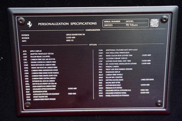 Ferrari F8 Tributo 3.9 V8 HELE VERKOCHT Ferrari F8 Tributo 3.9 V8 HELE VERKOCHT