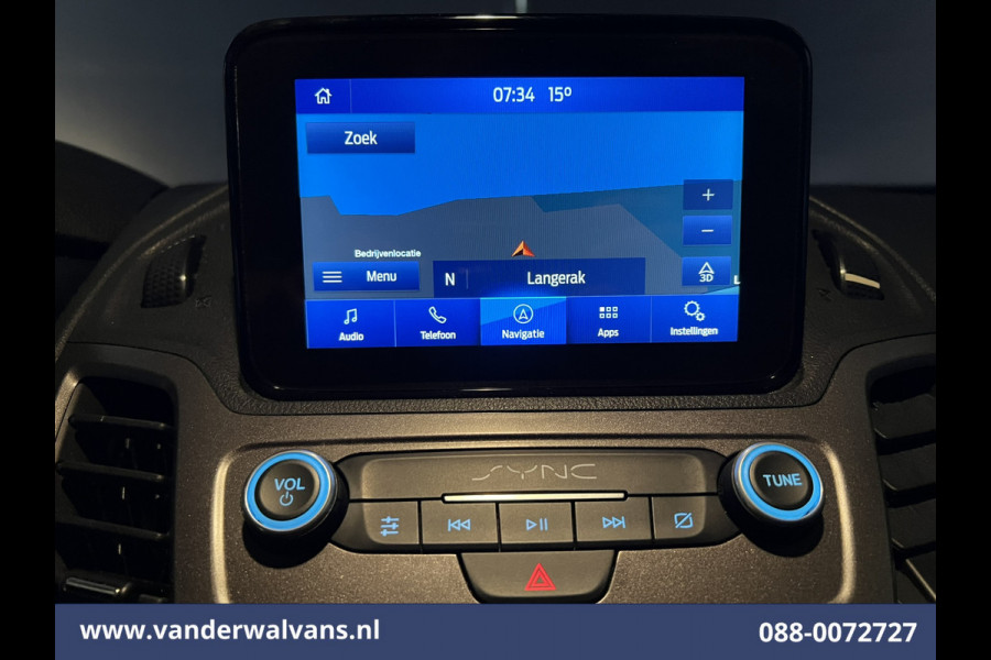 Ford Transit Connect 1.5 EcoBlue 120pk L2H1 Euro6 Airco | Apple Carplay | Camera | Navigatie | Stoelverwarming 1500kg trekvermogen, zijdeur, verwarmde voorruit, parkeersensoren