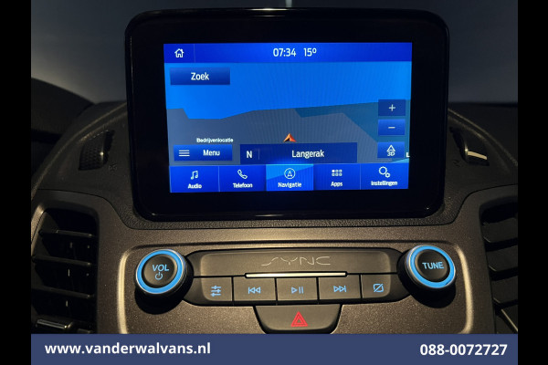 Ford Transit Connect 1.5 EcoBlue 120pk L2H1 Euro6 Airco | Apple Carplay | Camera | Navigatie | Stoelverwarming 1500kg trekvermogen, zijdeur, verwarmde voorruit, parkeersensoren