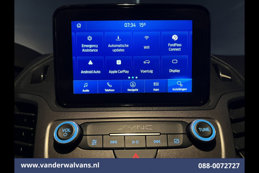 Ford Transit Connect 1.5 EcoBlue 120pk L2H1 Euro6 Airco | Apple Carplay | Camera | Navigatie | Stoelverwarming 1500kg trekvermogen, zijdeur, verwarmde voorruit, parkeersensoren