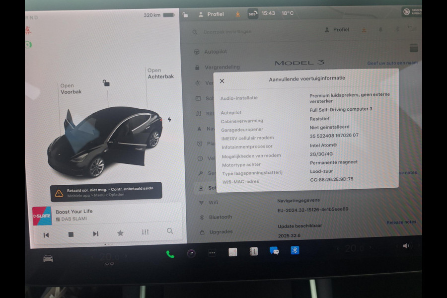Tesla Model 3 Standard RWD Plus 60 kWh | SOH: 88% | AUTOPILOT+19" LMV | Leder | occasion
