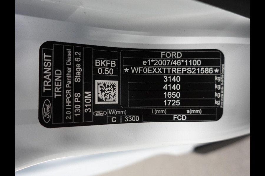 Ford Transit 310 2.0 TDCI L2H2 Trend Automaat Airco Navigatie Bluetooth Camera Cruise Control Trekhaak