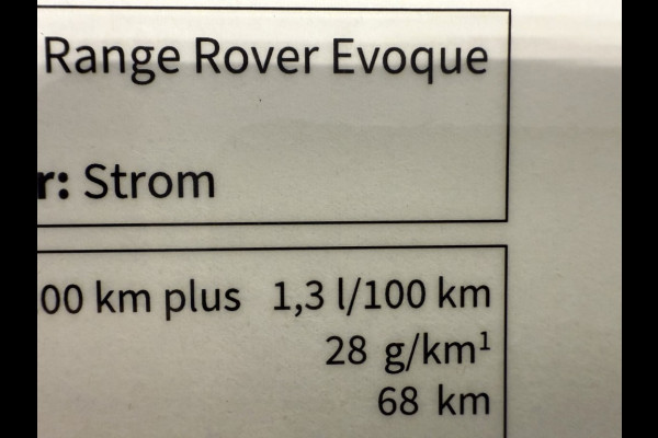 Land Rover Range Rover Evoque P300/P270e SE Dynamic/pano schuifdak/Carpathian Grey/5jr garantie Land Rover Range Rover Evoque P300/P270e SE Dynamic/pano schuifdak/Carpathian Grey/5jr garantie