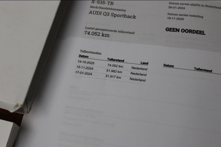 Audi Q3 Sportback 40 TFSI Quattro S-Line *Pano*Camera*Trekhaak*Elek. Stoelen* Audi Q3 Sportback 40 TFSI Quattro S-Line *Pano*Camera*Trekhaak*Elek. Stoelen*