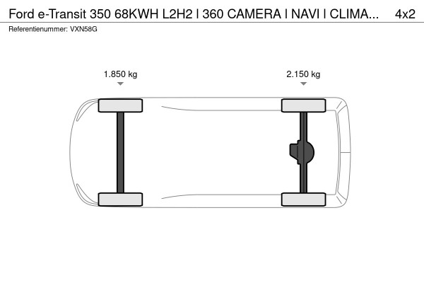 Ford E-Transit 350 68KWH L2H2 l 360 CAMERA l NAVI l CLIMATE CONTROL Ford E-Transit 350 68KWH L2H2 l 360 CAMERA l NAVI l CLIMATE CONTROL