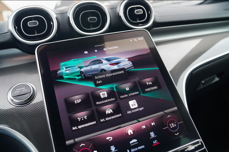 Mercedes-Benz C-Klasse 300 e star Edition AMG Line Plus | Panorama | Carbon | Camera | LED koplampen | Memory | sfeerverlichting