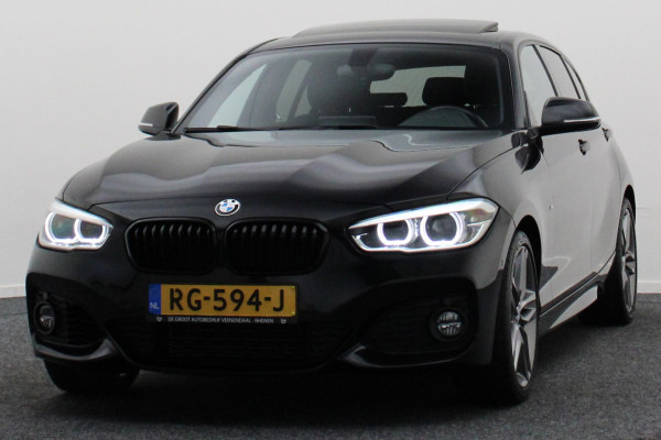 BMW 1-serie 118i Executive M Sport Automaat Schuif-/kanteldak, Camera, Navigatie, Climate, LED, 18"
