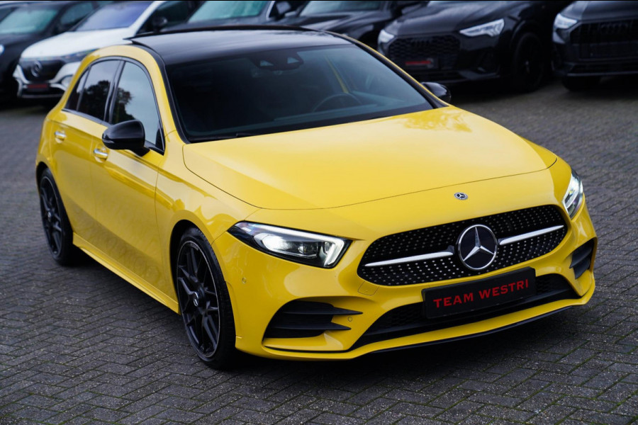Mercedes-Benz A-Klasse 180 Premium Plus | AMG Pakket | Panorama | Leder/alcantara | Elektrisch verstelbare voorstoelen | LED | CAM